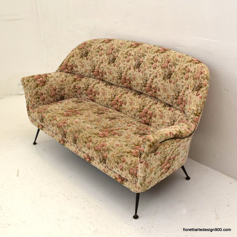 Sofa Divano a fiori Vintage Living Room '50